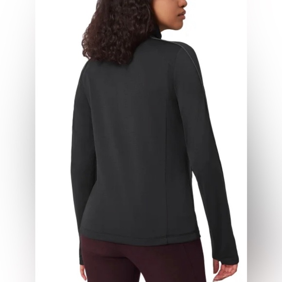 Mondetta Ladies' Quarter-Zip Pullover Black Size M - Picture 2 of 5